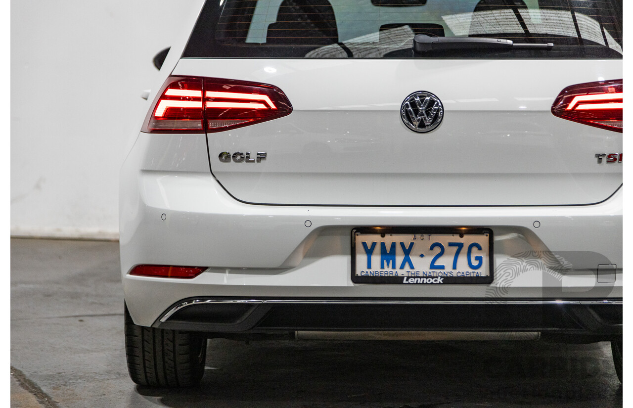 12/2017 Volkswagen Golf 110 TSI Comfortline Mk7.5 AU MY18 5d Hatchback Pure White Turbo 1.4L