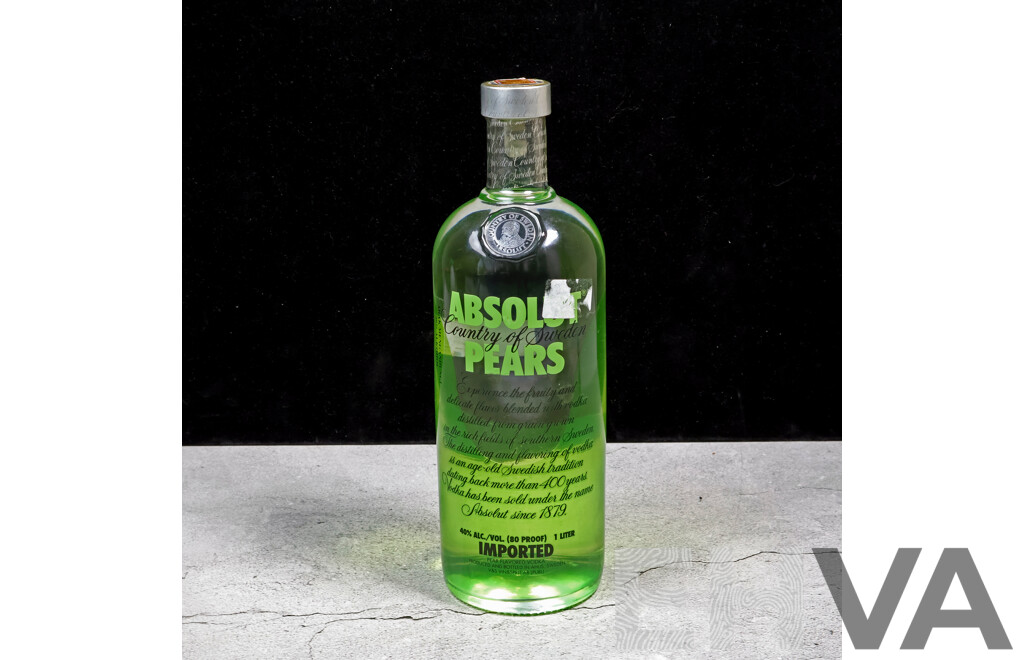 Absolut Imported Pear Flavored Vodka