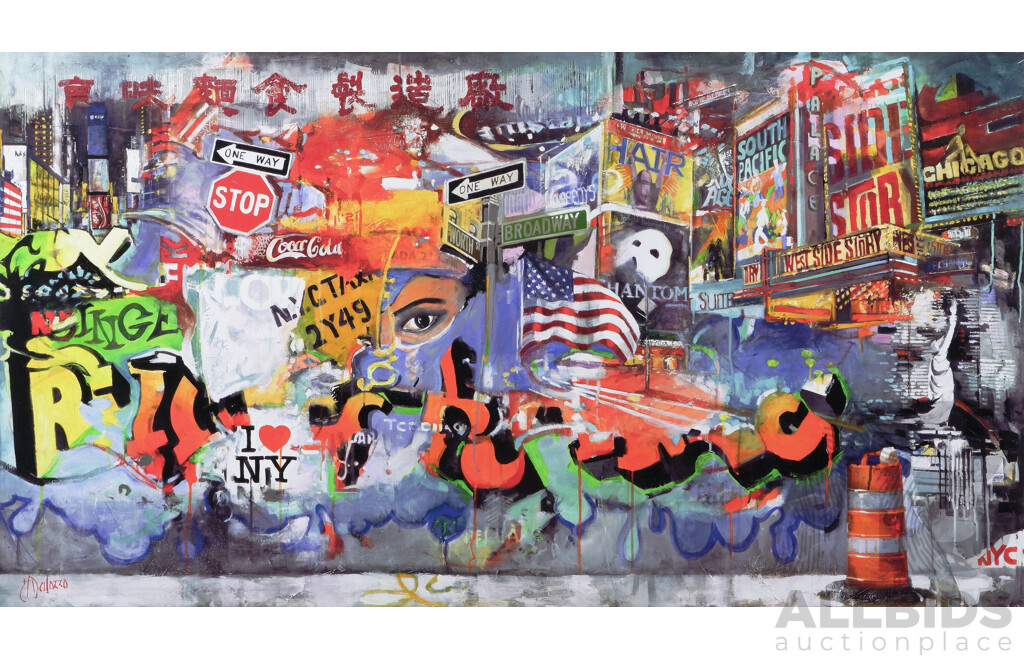 Judith Dalozzo, (20th Century, Australian, 1971-), West Side Story, Giclee Canvas Print of Original Oil, Limited Edition, 95 x 175 cm