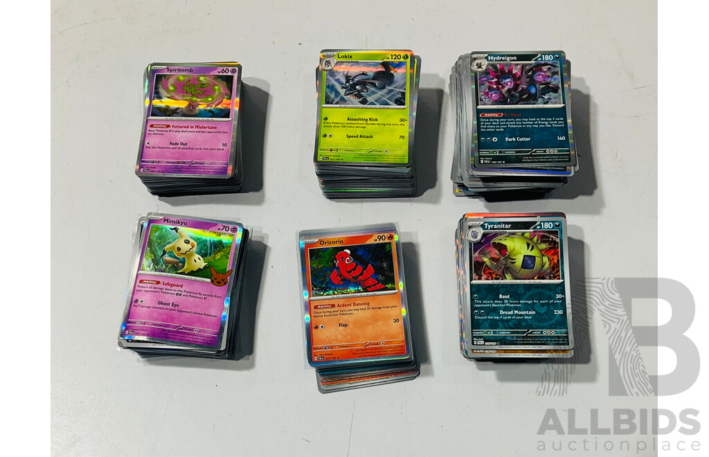 Large Collection of Mostly Foil Pokemon TCG Cards From Scarlet & Violet: Paldea Evolved