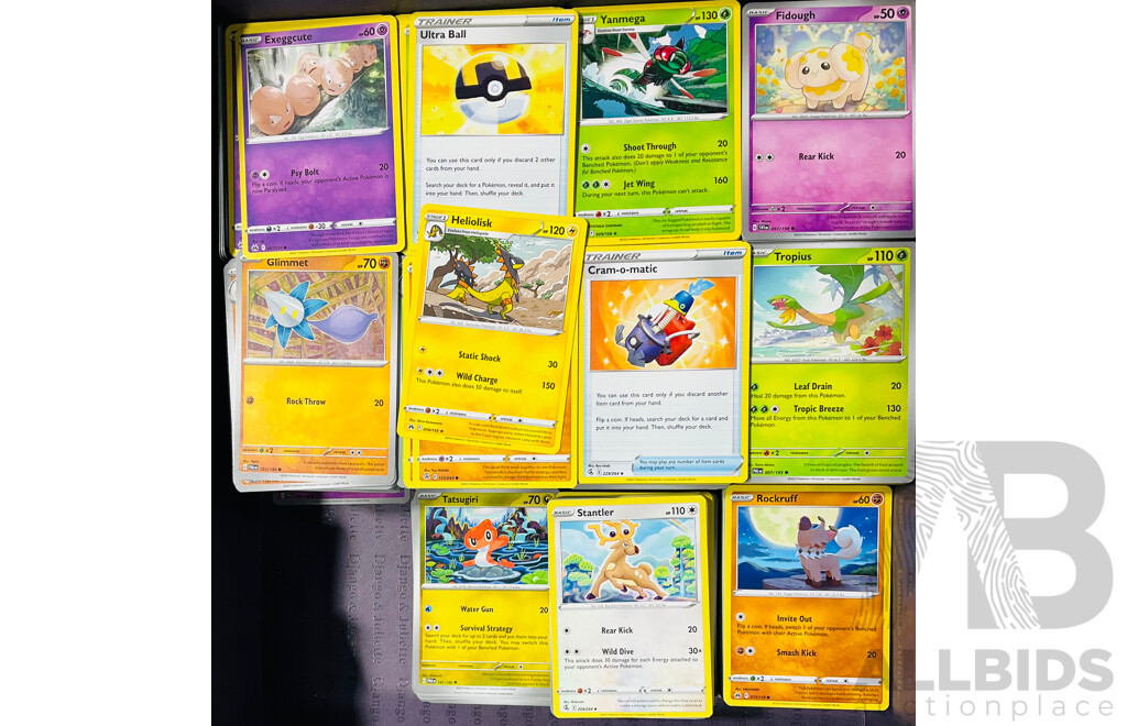 Large Collection of Pokemon TCG Cards From Several Sets Largely From the Sword & Shield