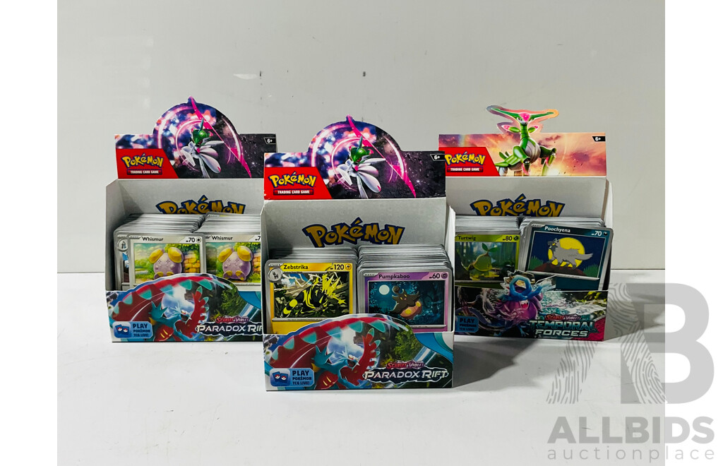 Large Collection of Pokemon TCG Cards From Several Sets Largely From the Scarlet & Violet Series