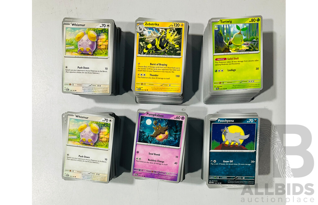Large Collection of Pokemon TCG Cards From Several Sets Largely From the Scarlet & Violet Series