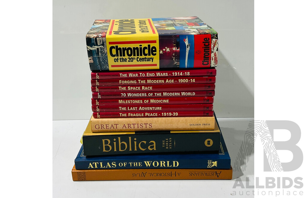 Collection Books Relating to History and More, Mix Hardcovers and Soft Covers