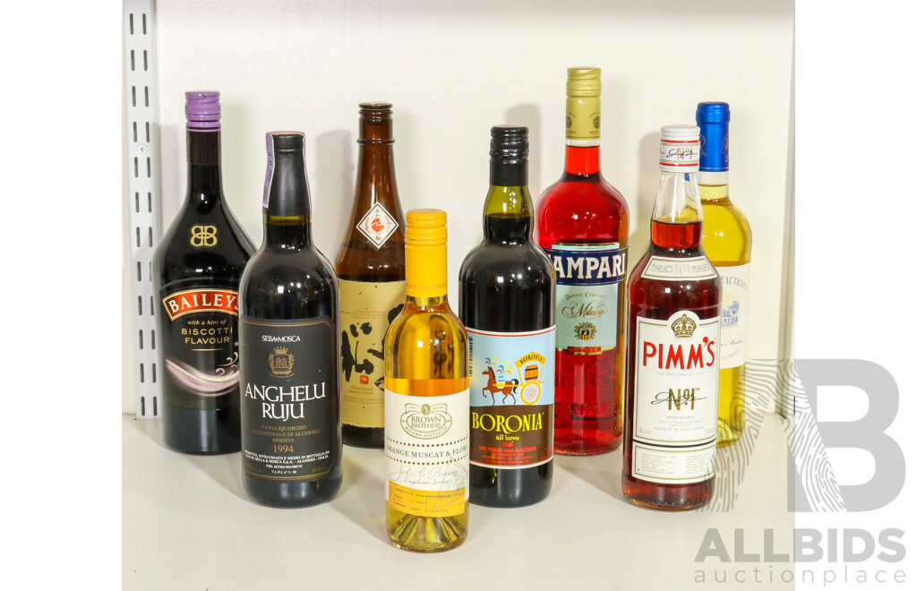 Collection of Alcoholic Beverages