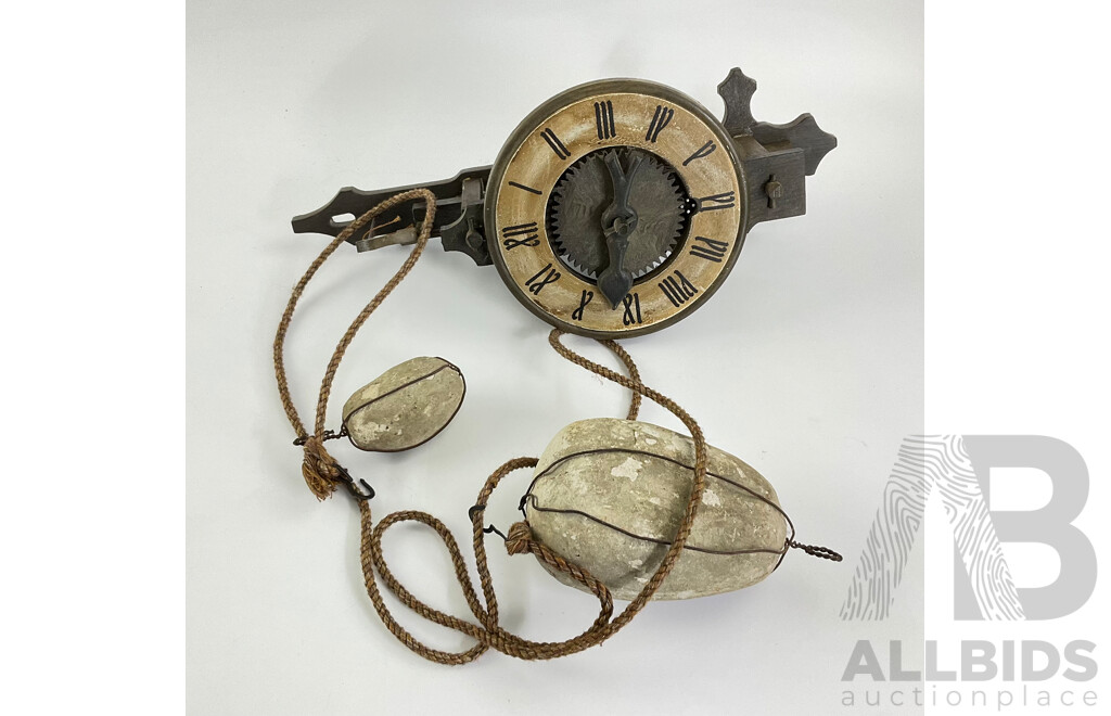 Reproduction Graman Rock Weight Clock, Made in Spain