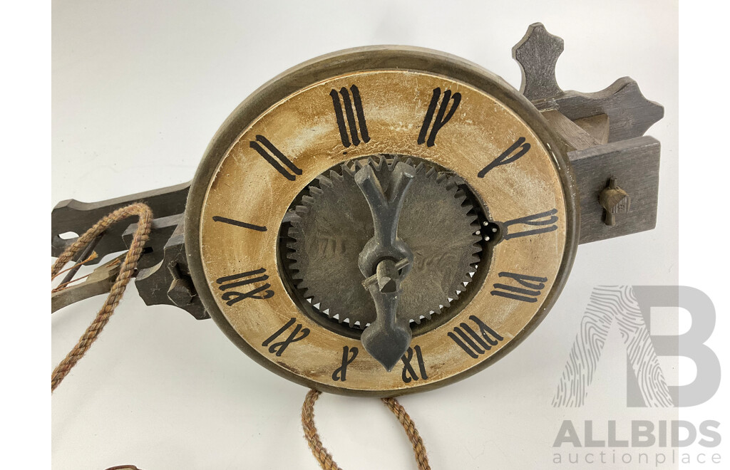Reproduction Graman Rock Weight Clock, Made in Spain