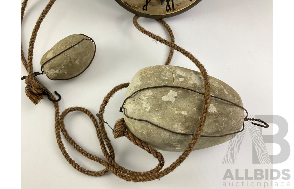 Reproduction Graman Rock Weight Clock, Made in Spain