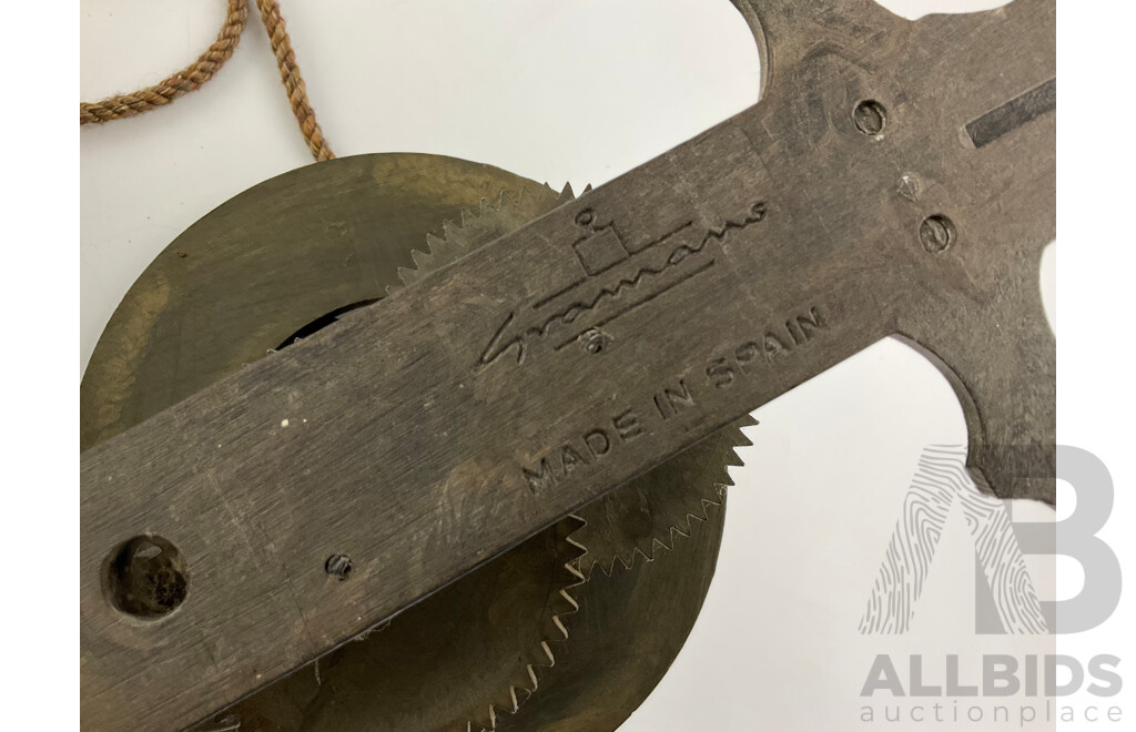 Reproduction Graman Rock Weight Clock, Made in Spain