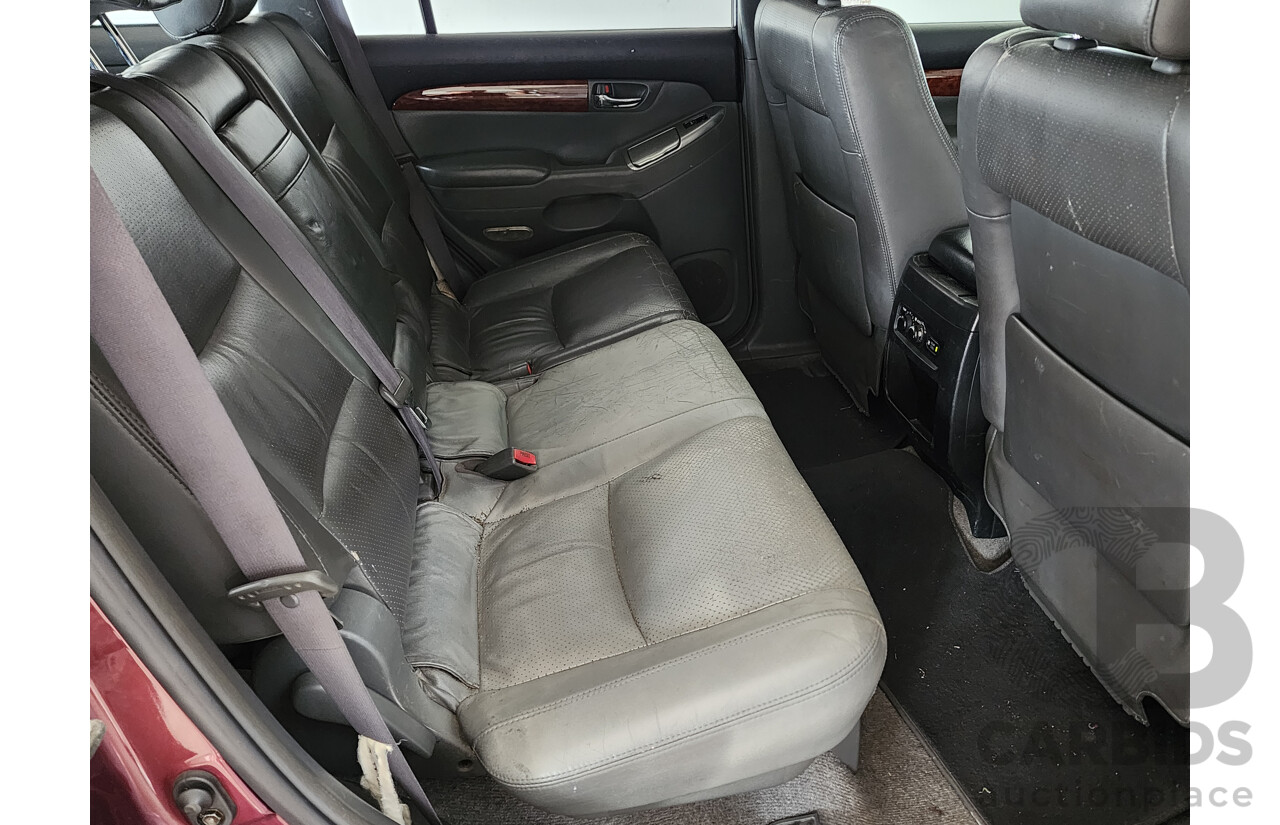 10/2003 Toyota Landcruiser Prado Grande (4x4) GRJ120R 4d Wagon Maroon 4.0L