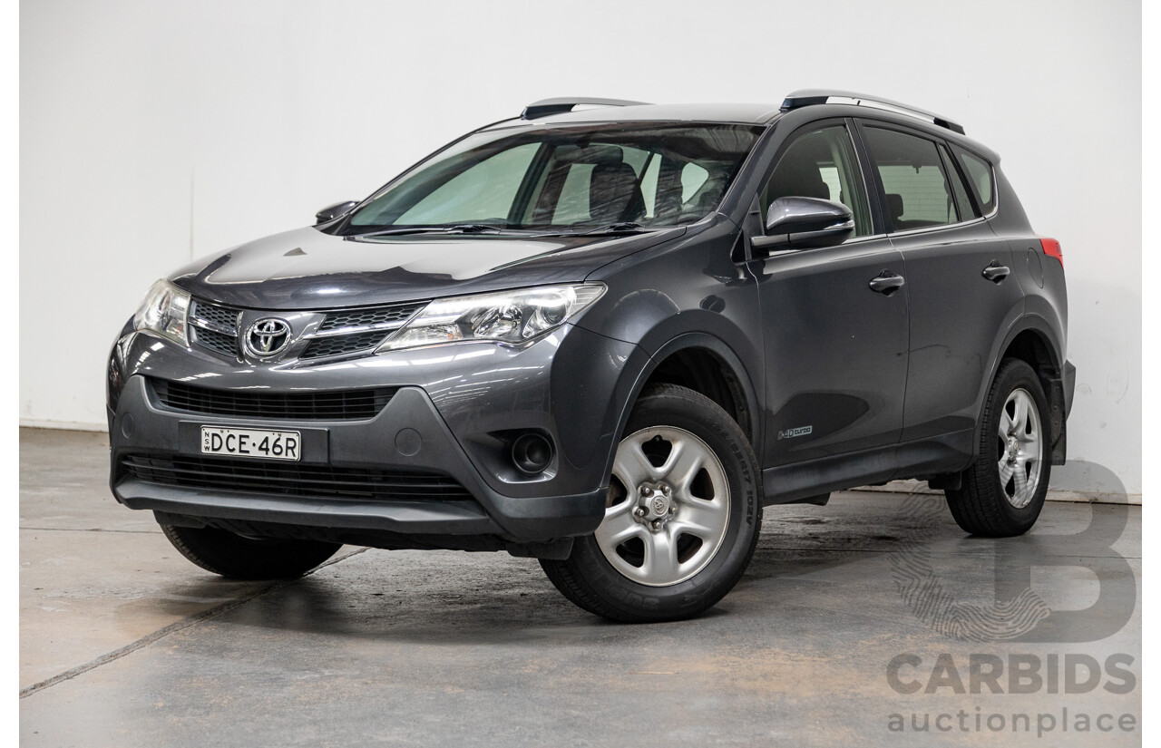 2/2014 Toyota Rav4 GX (AWD) ALA49R 4d Wagon Graphite Metallic Turbo Diesel 2.2L