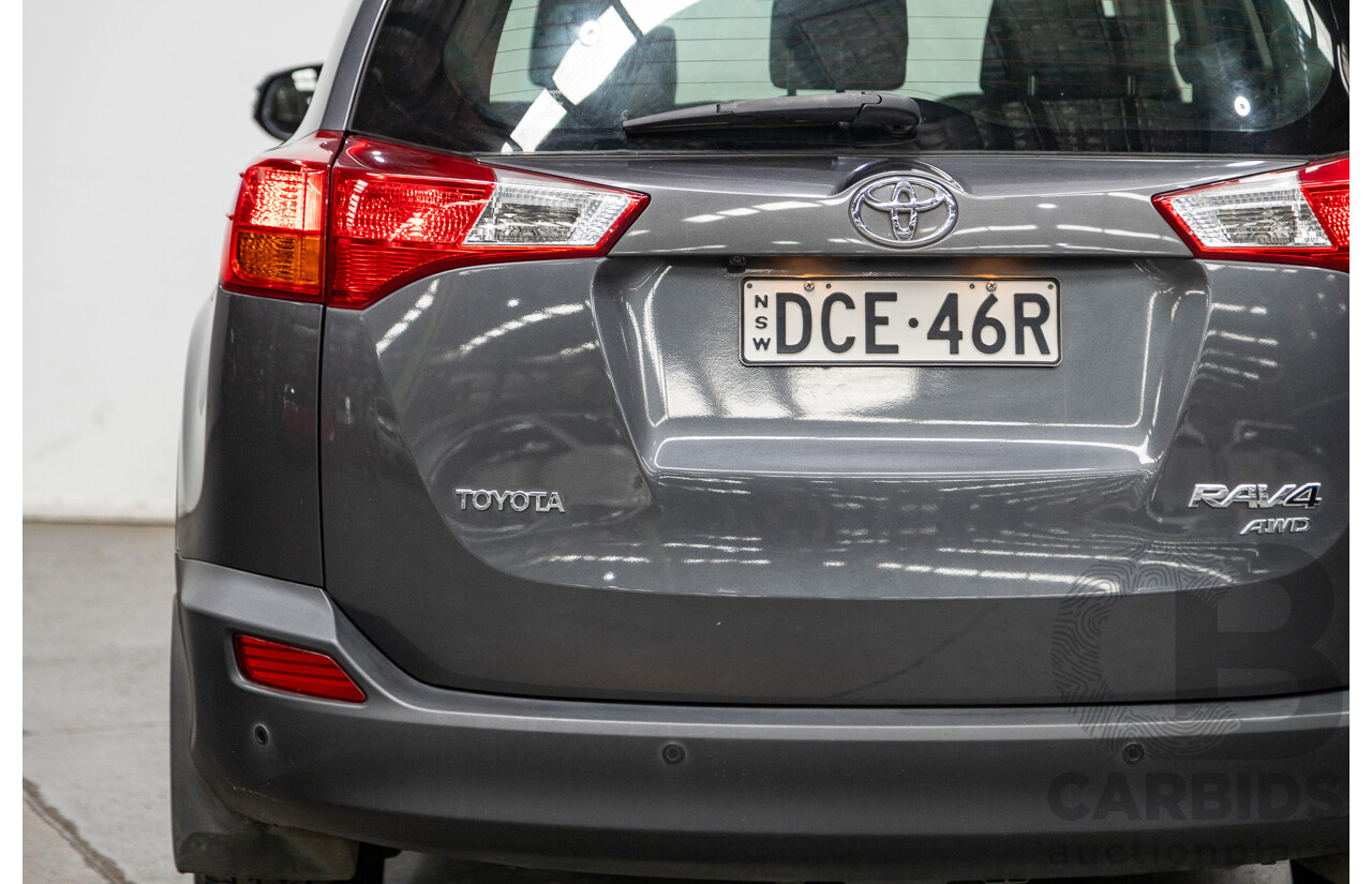 2/2014 Toyota Rav4 GX (AWD) ALA49R 4d Wagon Graphite Metallic Turbo Diesel 2.2L