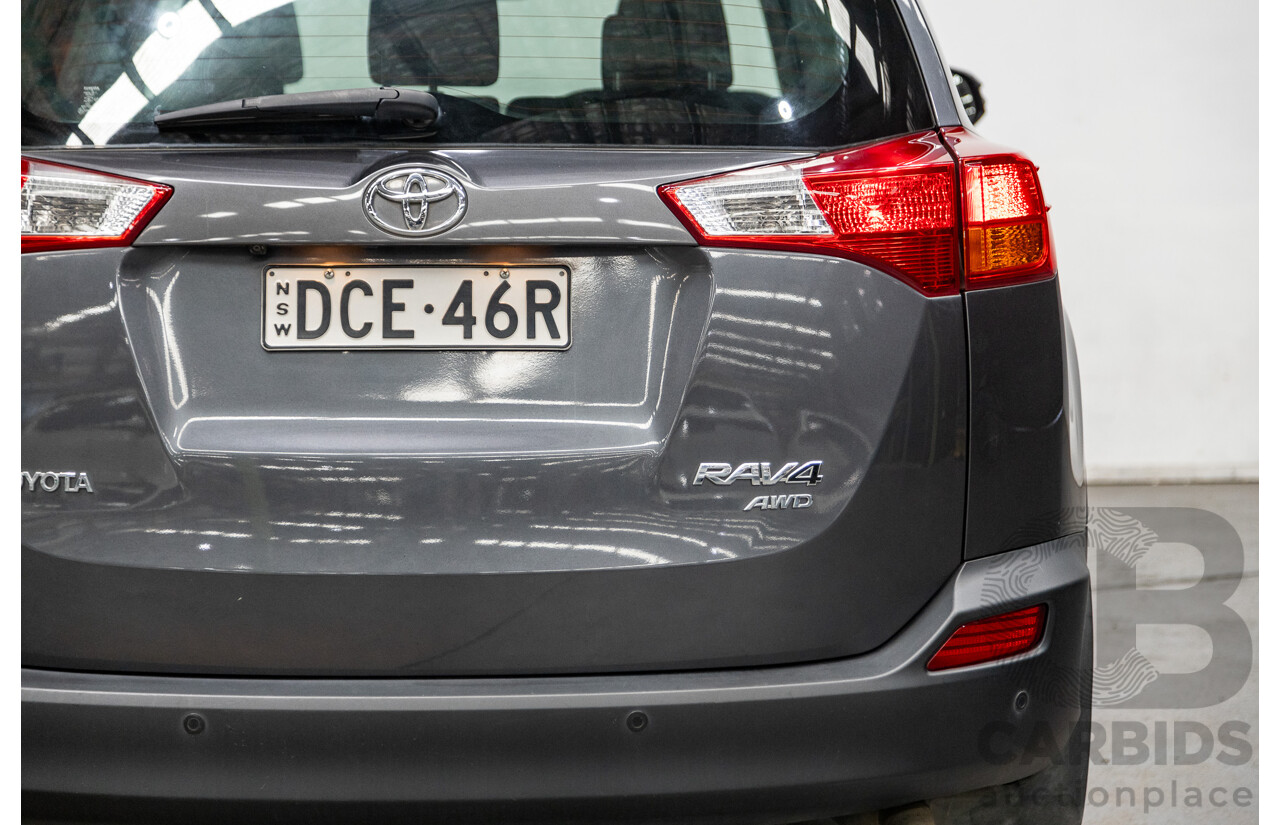 2/2014 Toyota Rav4 GX (AWD) ALA49R 4d Wagon Graphite Metallic Turbo Diesel 2.2L