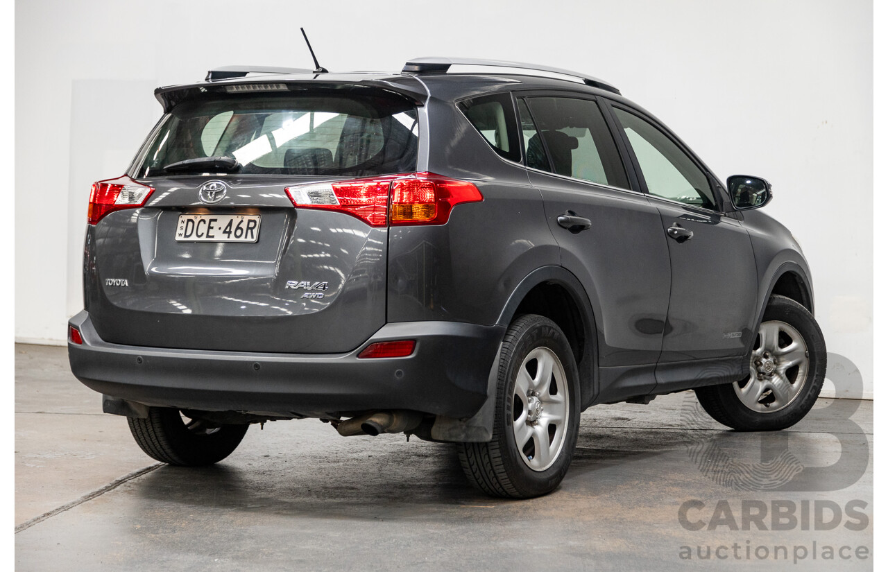 2/2014 Toyota Rav4 GX (AWD) ALA49R 4d Wagon Graphite Metallic Turbo Diesel 2.2L