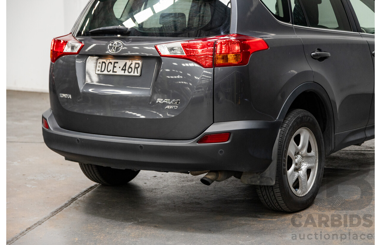 2/2014 Toyota Rav4 GX (AWD) ALA49R 4d Wagon Graphite Metallic Turbo Diesel 2.2L