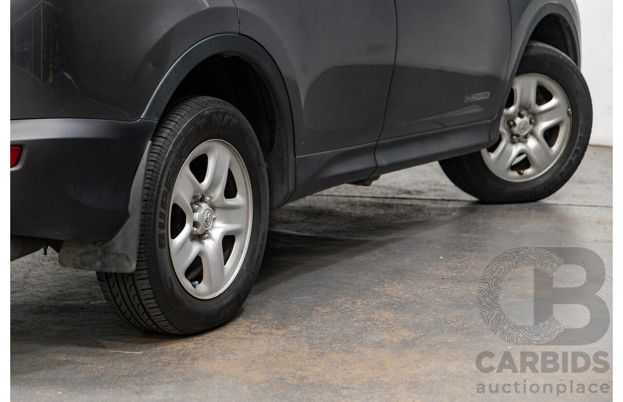 2/2014 Toyota Rav4 GX (AWD) ALA49R 4d Wagon Graphite Metallic Turbo Diesel 2.2L