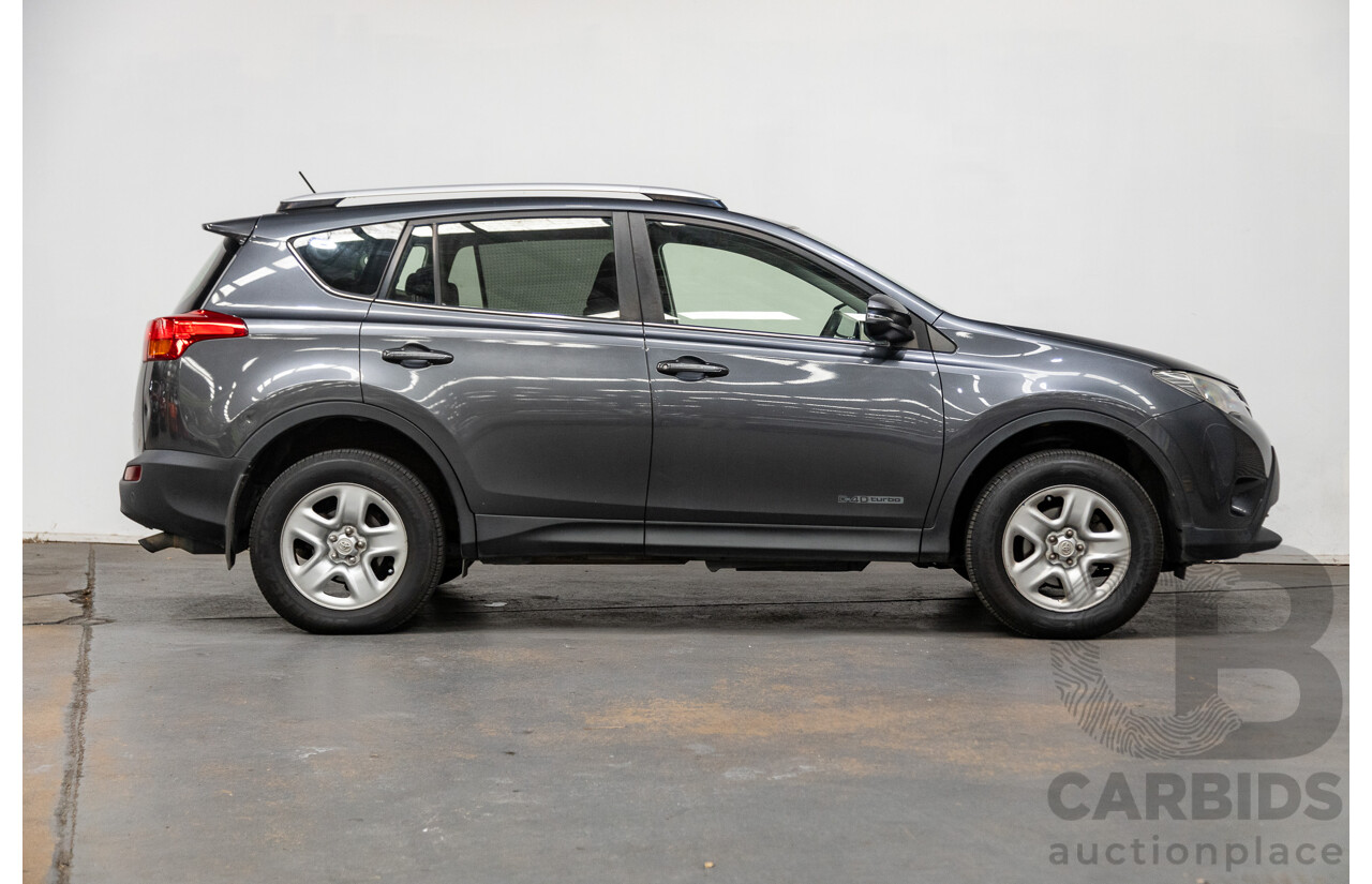 2/2014 Toyota Rav4 GX (AWD) ALA49R 4d Wagon Graphite Metallic Turbo Diesel 2.2L