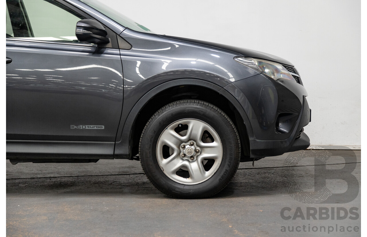 2/2014 Toyota Rav4 GX (AWD) ALA49R 4d Wagon Graphite Metallic Turbo Diesel 2.2L