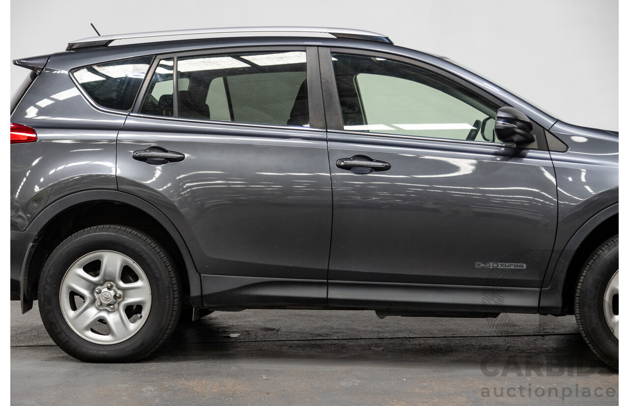 2/2014 Toyota Rav4 GX (AWD) ALA49R 4d Wagon Graphite Metallic Turbo Diesel 2.2L