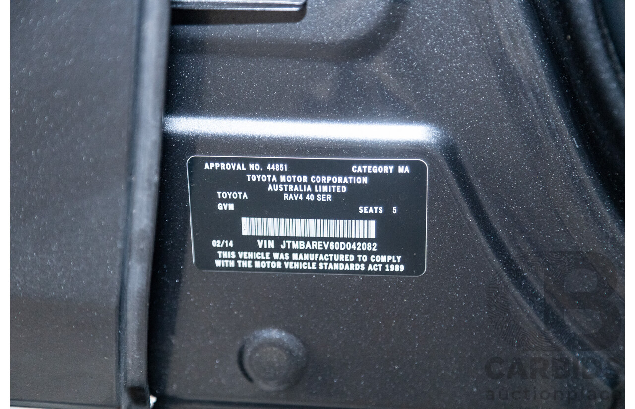 2/2014 Toyota Rav4 GX (AWD) ALA49R 4d Wagon Graphite Metallic Turbo Diesel 2.2L