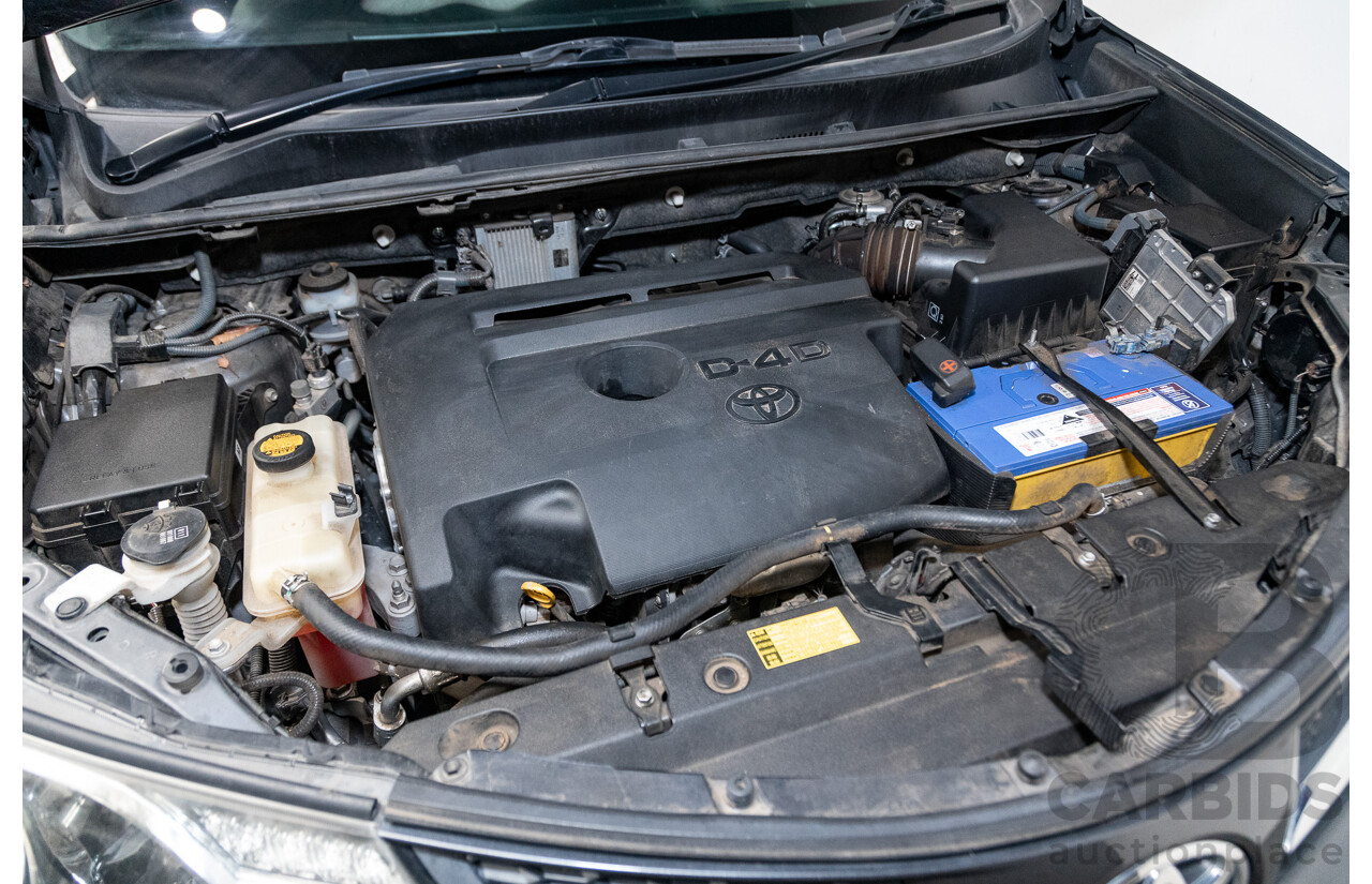 2/2014 Toyota Rav4 GX (AWD) ALA49R 4d Wagon Graphite Metallic Turbo Diesel 2.2L