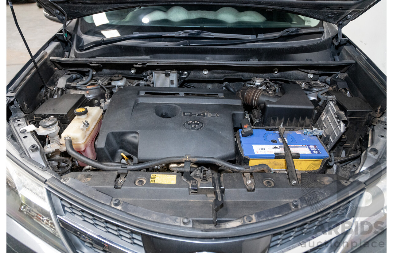 2/2014 Toyota Rav4 GX (AWD) ALA49R 4d Wagon Graphite Metallic Turbo Diesel 2.2L