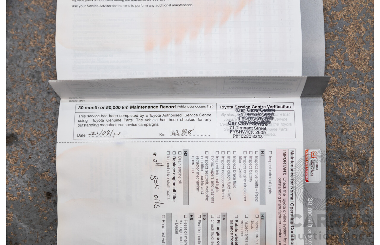 2/2014 Toyota Rav4 GX (AWD) ALA49R 4d Wagon Graphite Metallic Turbo Diesel 2.2L