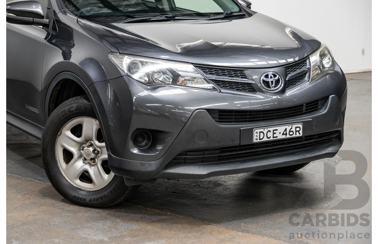 2/2014 Toyota Rav4 GX (AWD) ALA49R 4d Wagon Graphite Metallic Turbo Diesel 2.2L