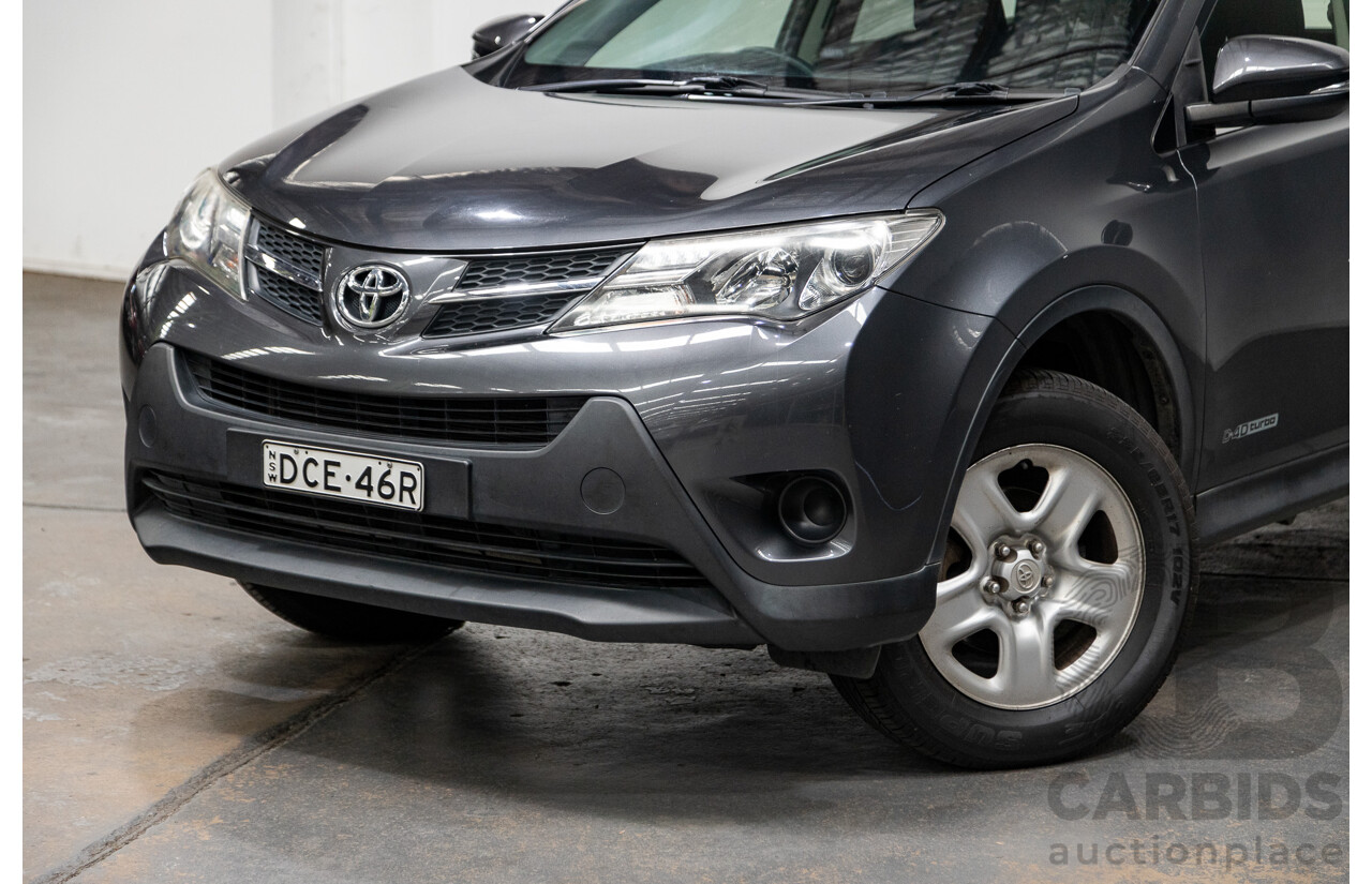 2/2014 Toyota Rav4 GX (AWD) ALA49R 4d Wagon Graphite Metallic Turbo Diesel 2.2L