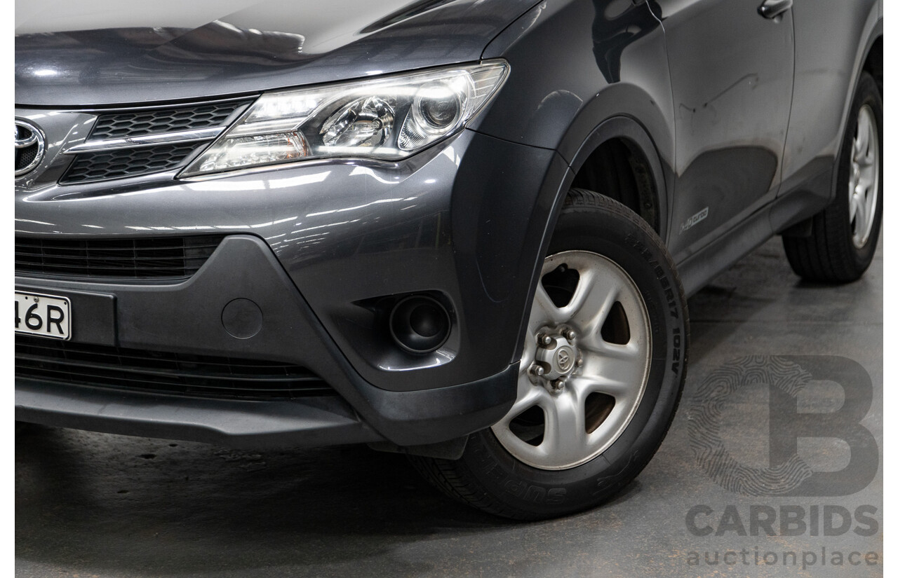 2/2014 Toyota Rav4 GX (AWD) ALA49R 4d Wagon Graphite Metallic Turbo Diesel 2.2L