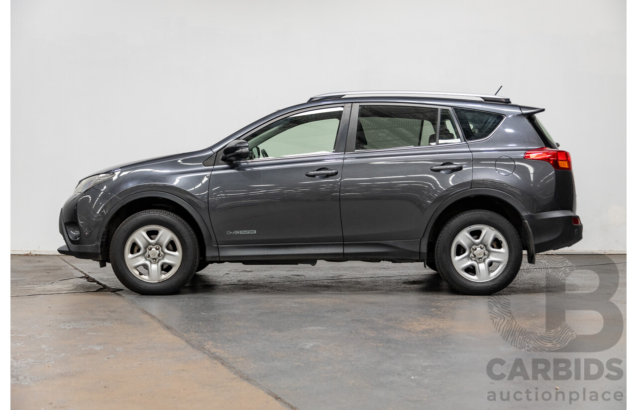 2/2014 Toyota Rav4 GX (AWD) ALA49R 4d Wagon Graphite Metallic Turbo Diesel 2.2L