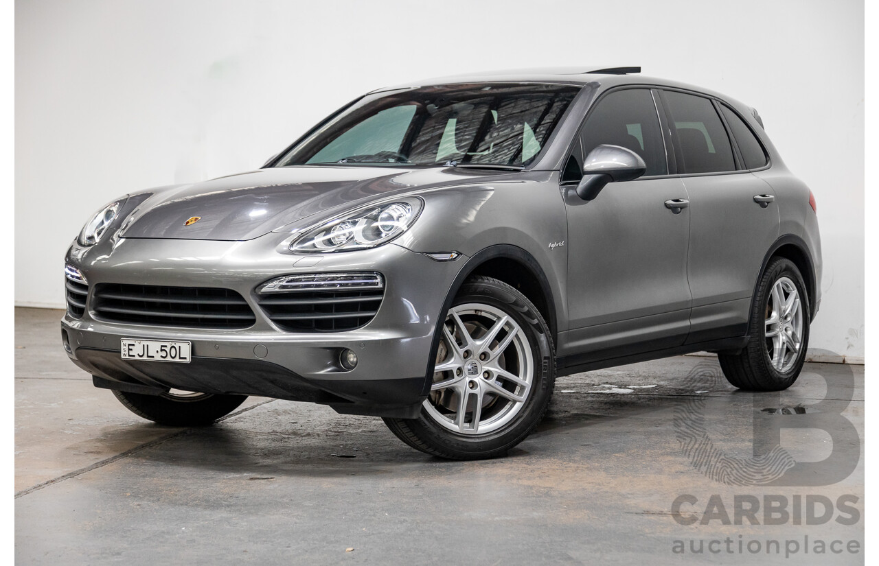 10/2010 Porsche Cayenne S Hybrid Series 2 (AWD) MY11 4d Wagon Meteor Grey Metallic Supercharged V6 3.0L - 34kw Hybrid