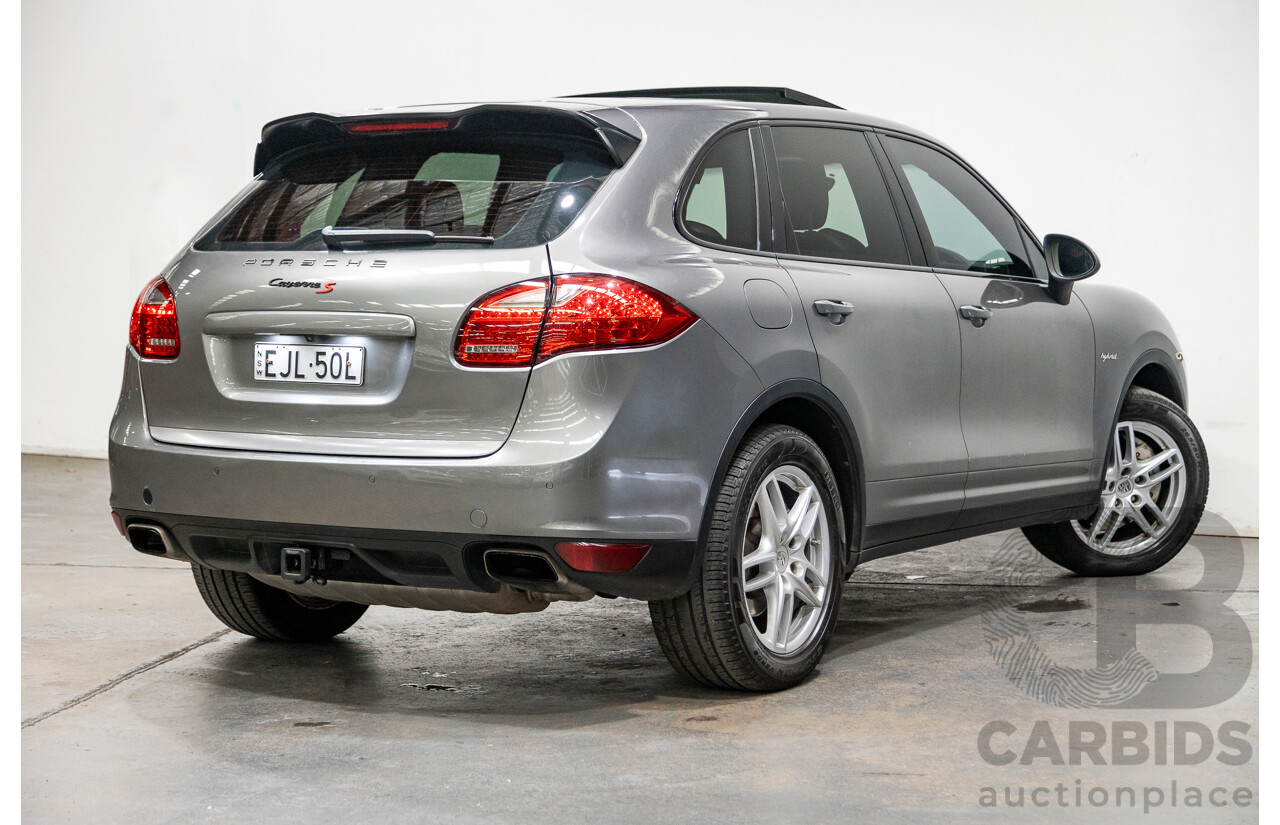 10/2010 Porsche Cayenne S Hybrid Series 2 (AWD) MY11 4d Wagon Meteor Grey Metallic Supercharged V6 3.0L - 34kw Hybrid
