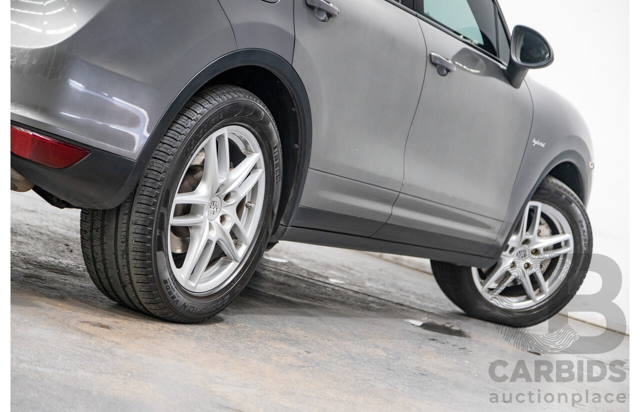 10/2010 Porsche Cayenne S Hybrid Series 2 (AWD) MY11 4d Wagon Meteor Grey Metallic Supercharged V6 3.0L - 34kw Hybrid
