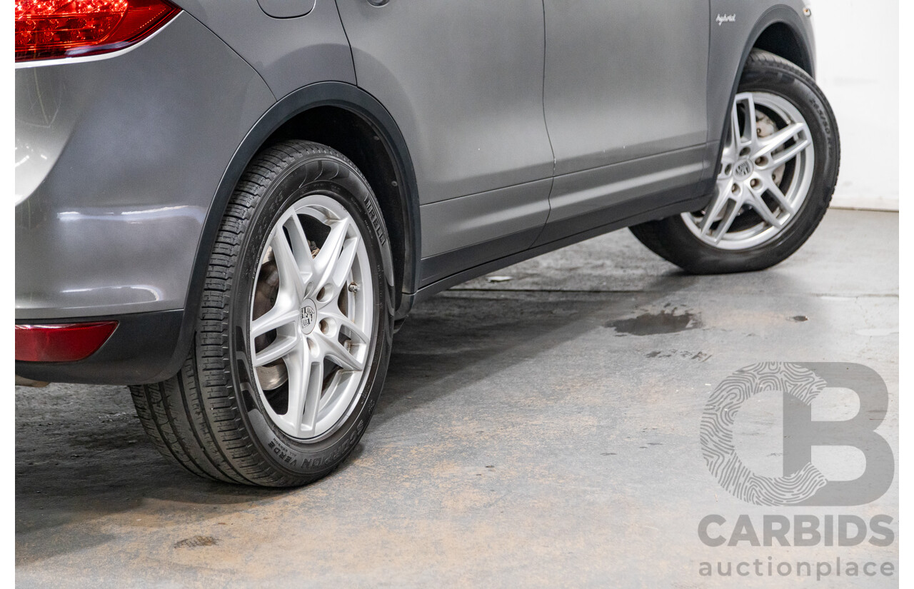 10/2010 Porsche Cayenne S Hybrid Series 2 (AWD) MY11 4d Wagon Meteor Grey Metallic Supercharged V6 3.0L - 34kw Hybrid