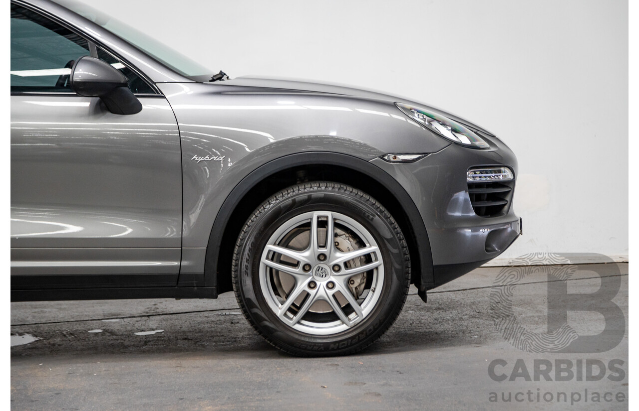 10/2010 Porsche Cayenne S Hybrid Series 2 (AWD) MY11 4d Wagon Meteor Grey Metallic Supercharged V6 3.0L - 34kw Hybrid