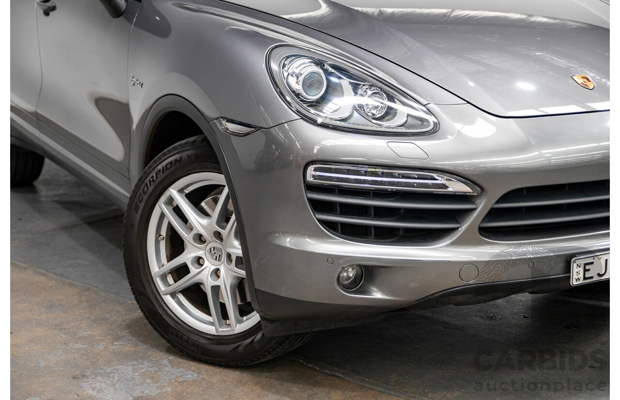 10/2010 Porsche Cayenne S Hybrid Series 2 (AWD) MY11 4d Wagon Meteor Grey Metallic Supercharged V6 3.0L - 34kw Hybrid