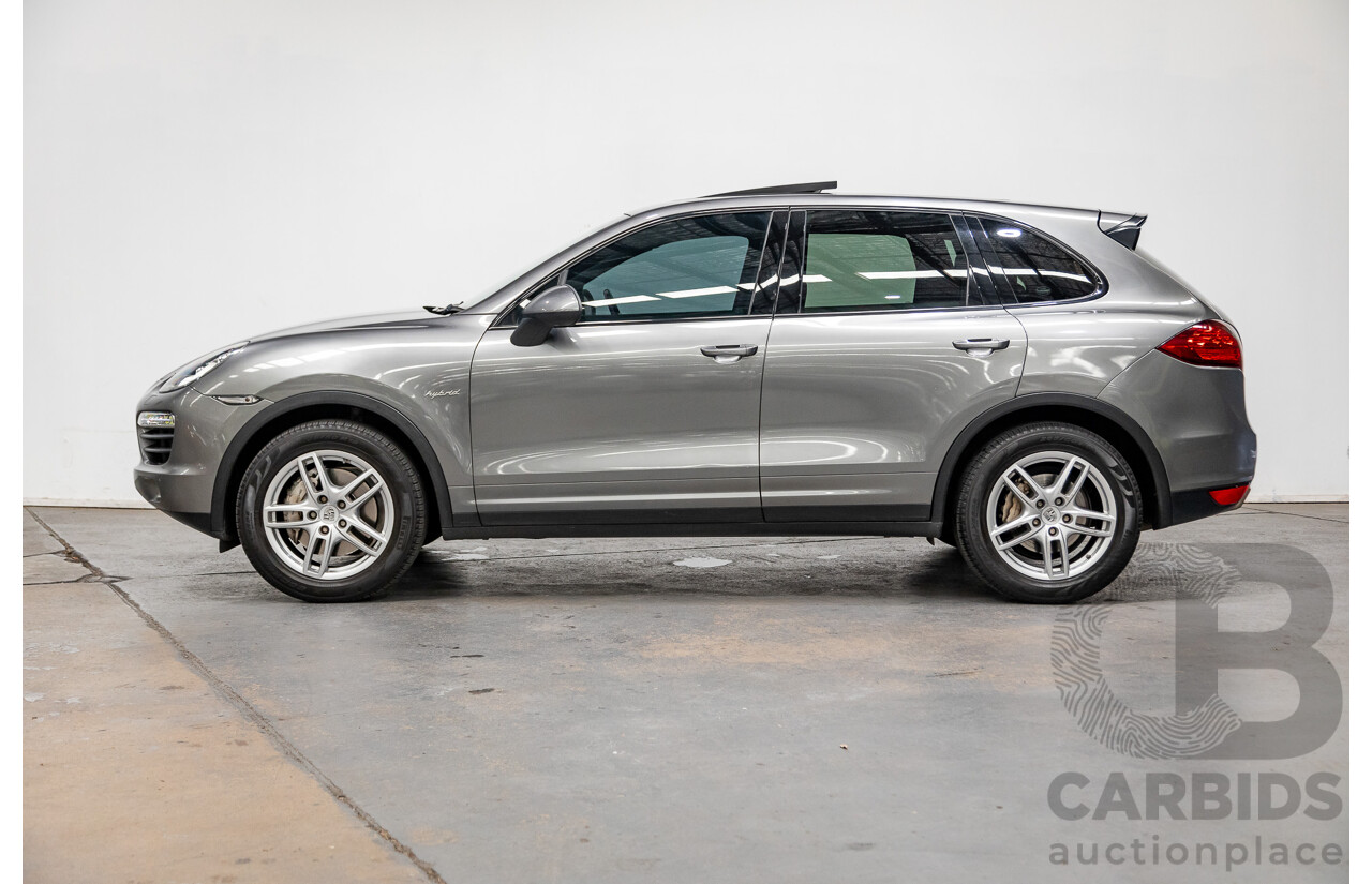 10/2010 Porsche Cayenne S Hybrid Series 2 (AWD) MY11 4d Wagon Meteor Grey Metallic Supercharged V6 3.0L - 34kw Hybrid