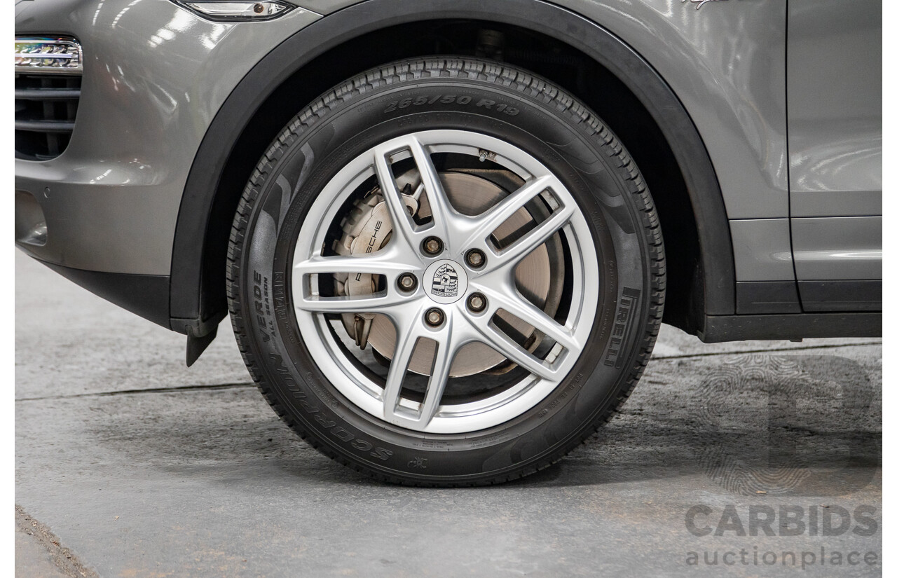 10/2010 Porsche Cayenne S Hybrid Series 2 (AWD) MY11 4d Wagon Meteor Grey Metallic Supercharged V6 3.0L - 34kw Hybrid