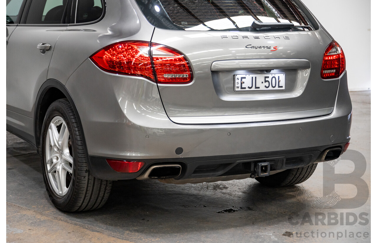 10/2010 Porsche Cayenne S Hybrid Series 2 (AWD) MY11 4d Wagon Meteor Grey Metallic Supercharged V6 3.0L - 34kw Hybrid