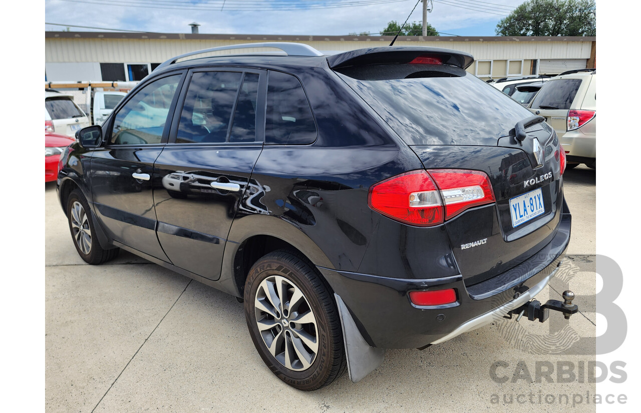 7/2012 Renault Koleos Dynamique (4x4) H45 PHASE II 4d Wagon Black 2.0L