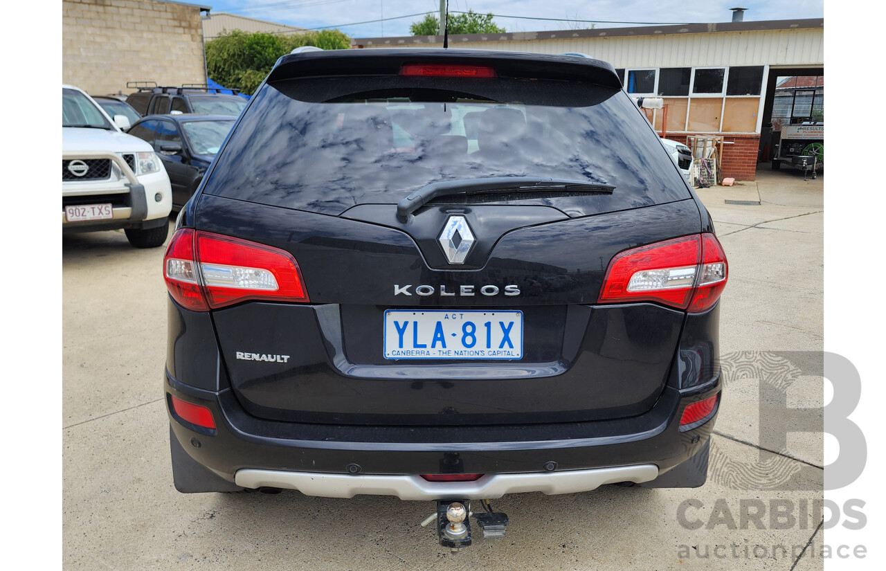 7/2012 Renault Koleos Dynamique (4x4) H45 PHASE II 4d Wagon Black 2.0L