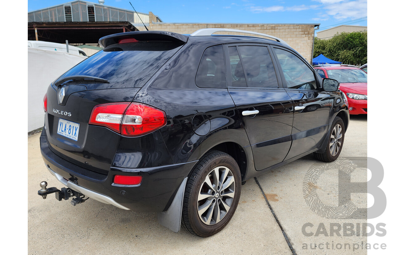 7/2012 Renault Koleos Dynamique (4x4) H45 PHASE II 4d Wagon Black 2.0L