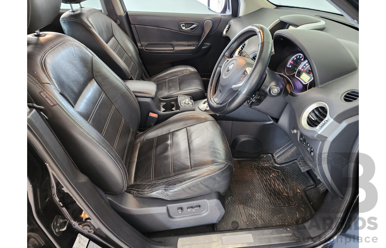 7/2012 Renault Koleos Dynamique (4x4) H45 PHASE II 4d Wagon Black 2.0L