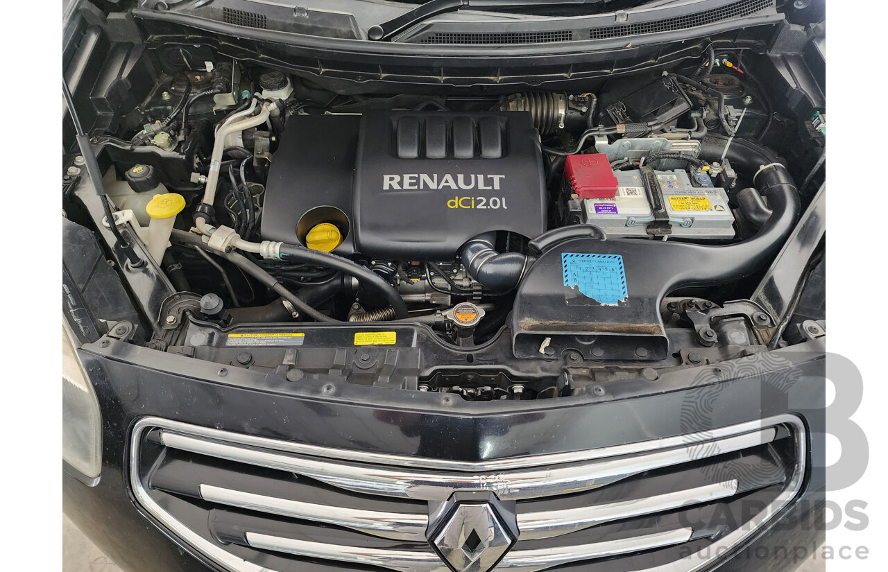 7/2012 Renault Koleos Dynamique (4x4) H45 PHASE II 4d Wagon Black 2.0L