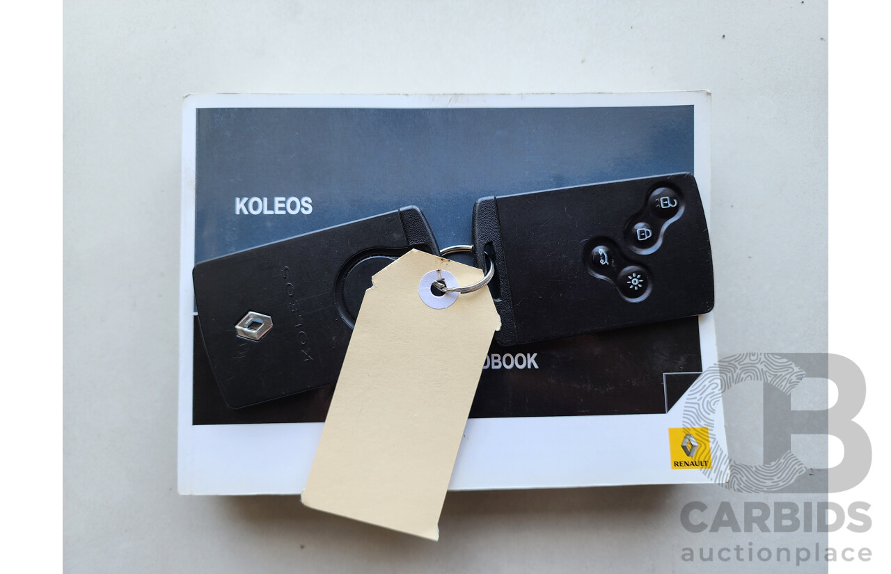 7/2012 Renault Koleos Dynamique (4x4) H45 PHASE II 4d Wagon Black 2.0L