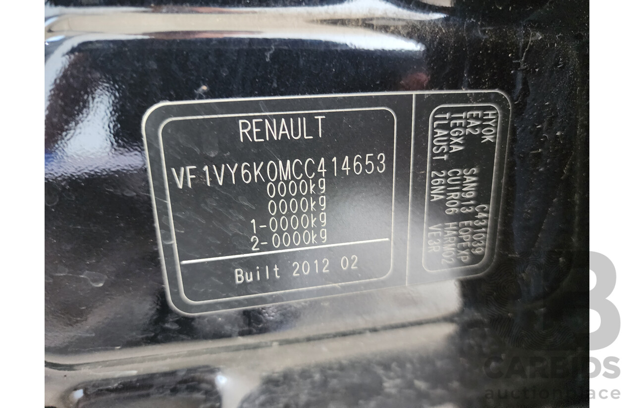 7/2012 Renault Koleos Dynamique (4x4) H45 PHASE II 4d Wagon Black 2.0L