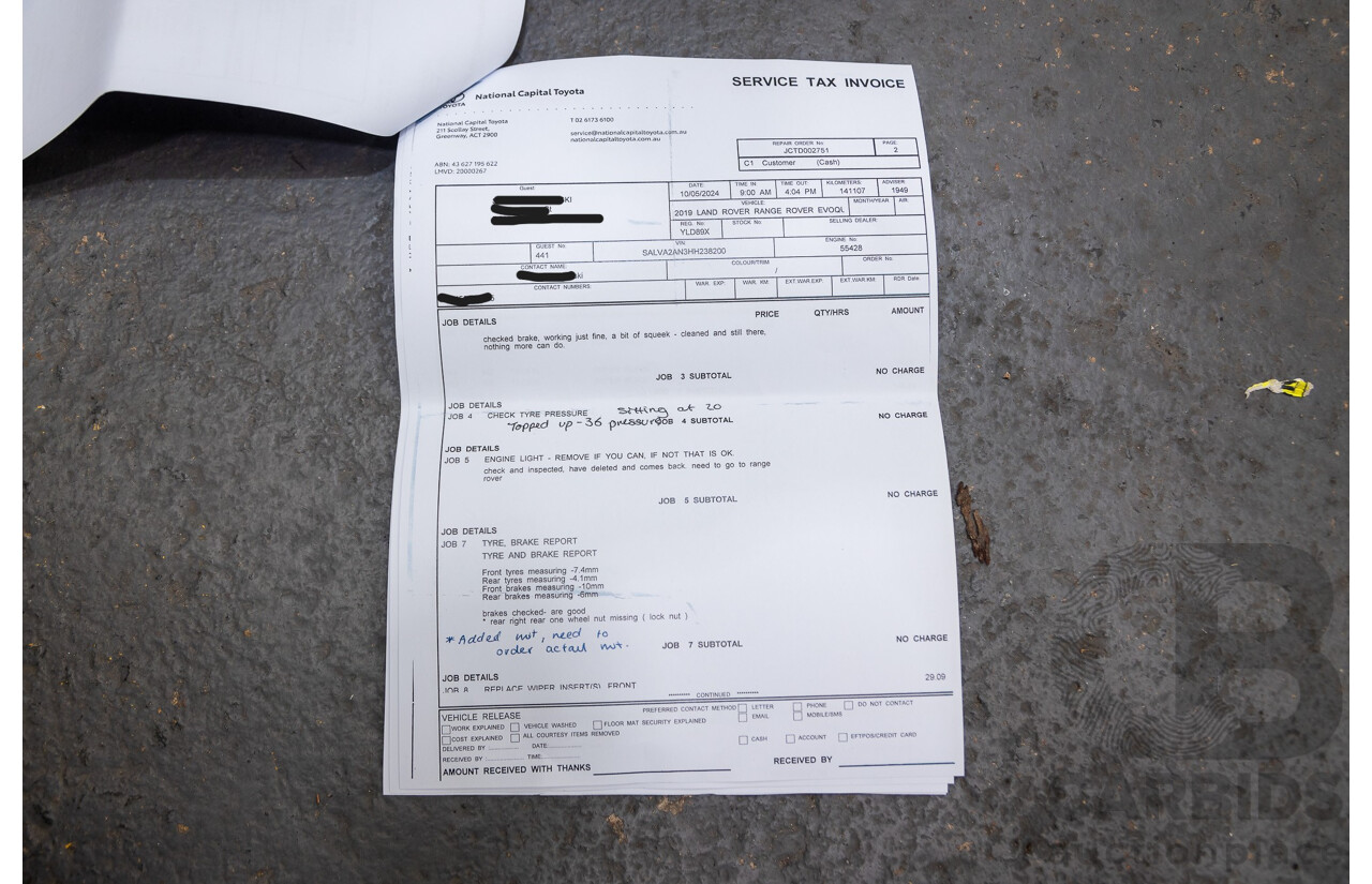 5/2017 Land Rover Range Rover Evoque TD4 150 SE (AWD) LV MY17 5d Wagon Corris Grey Metallic Turbo Diesel 2.0L