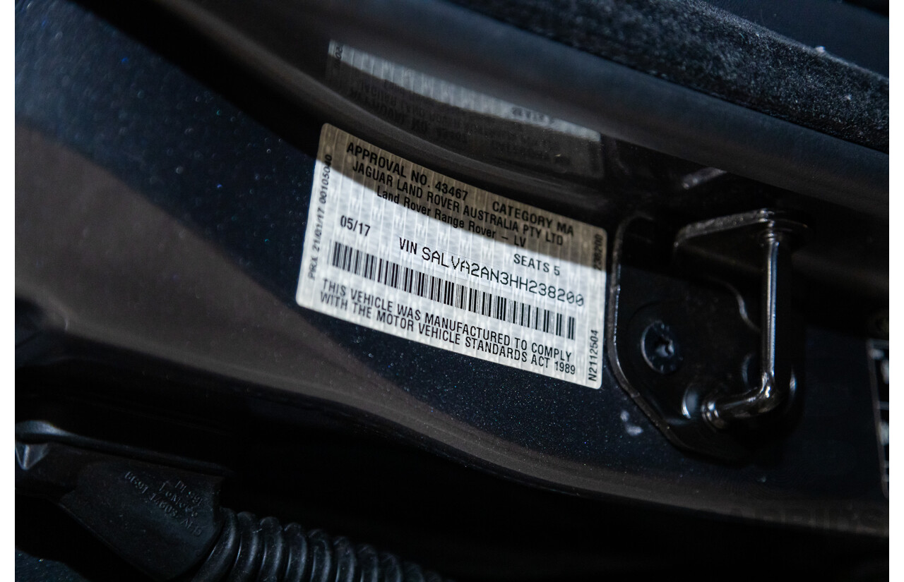 5/2017 Land Rover Range Rover Evoque TD4 150 SE (AWD) LV MY17 5d Wagon Corris Grey Metallic Turbo Diesel 2.0L