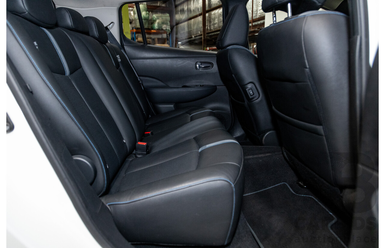 06/2019 Nissan Leaf ZE1 4d Hatchback Ivory Pearl White Dedicated Electric EV 110kw